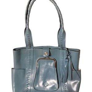 Patricia Nash Leather Molise Frame Tote Bag-Mirage